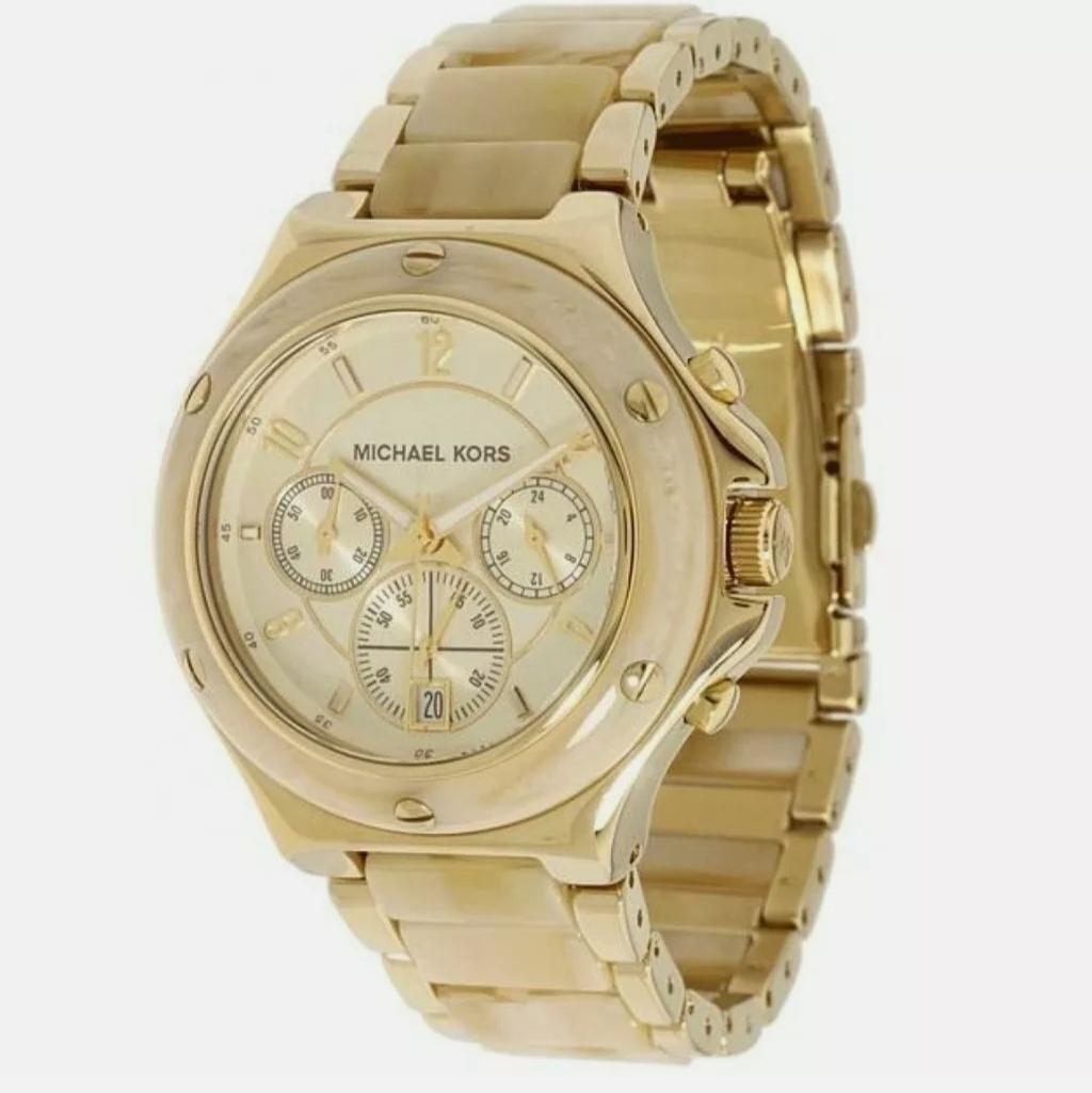 Michael Kors Chronograph Quartz Champagne Dial Lad
